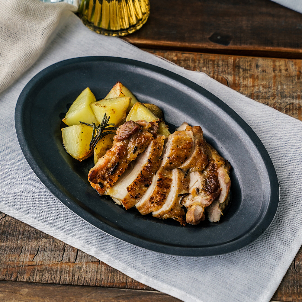 オーバルプレート 【BLACK】