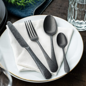 カトラリー 8PCS セット オールドイングリッシュ 【BLACK】