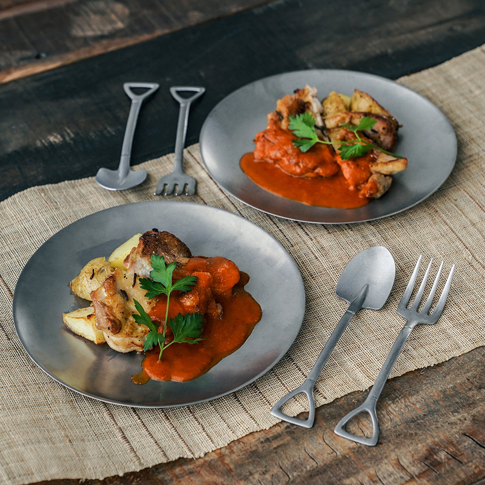 クープ皿セット スコップ スプーン&フォーク