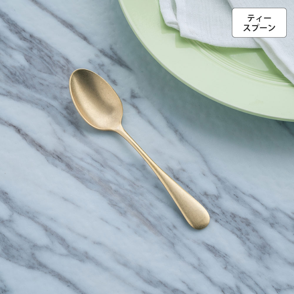 オールドイングリッシュ ティースプーン ゴールド