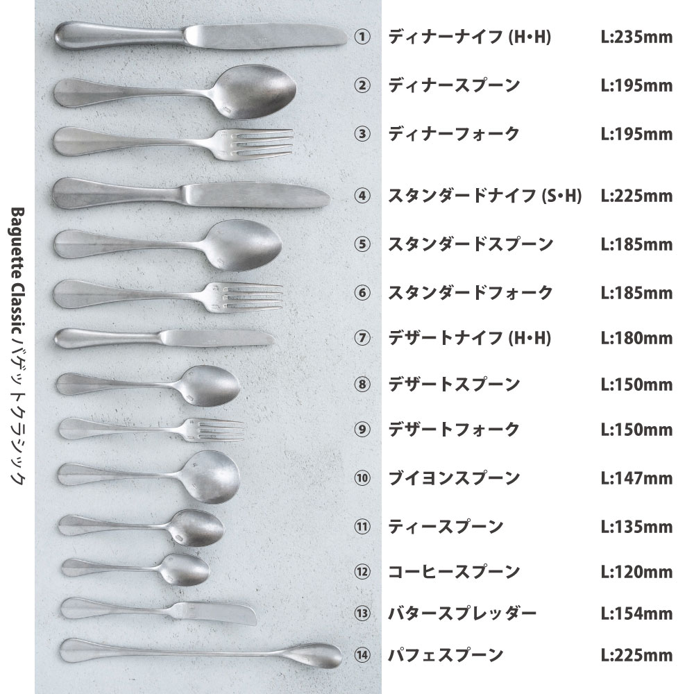 バゲットクラシック ティースプーン - 画像 (4)