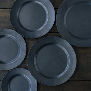 ラウンドプレート 【BLACK】