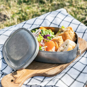 ステンレスオーバルランチボックス 15cm