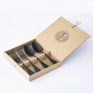 カトラリー 4Pcs セット バケットクラシック【BLACK】