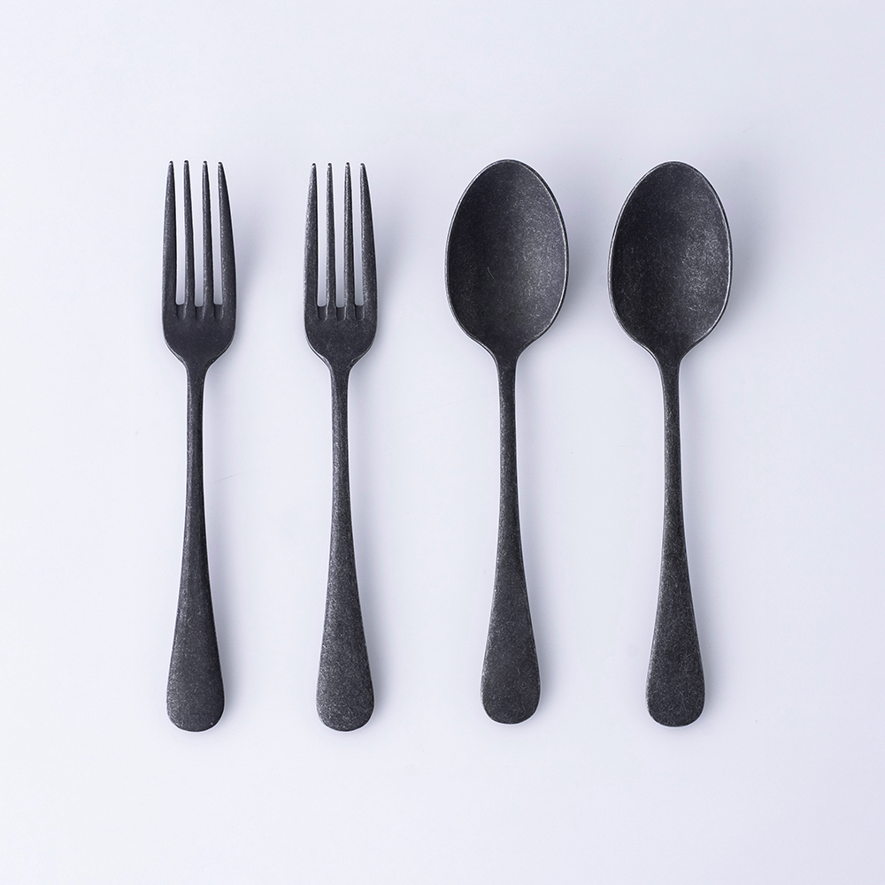 カトラリー 4Pcs セットオールドイングリッシュ【BLACK】 - 画像 (2)